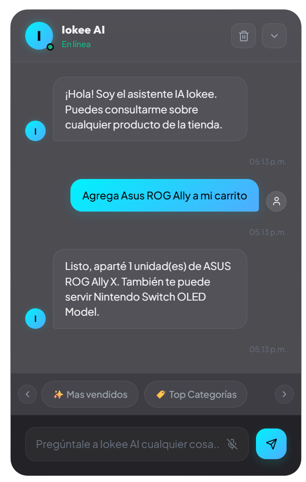 Acciones en el checkout